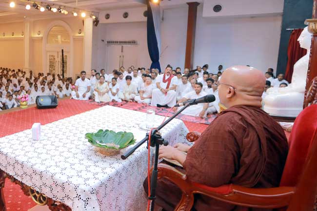 ධර්ම දේශනා - Buddhist sermon during Vesak